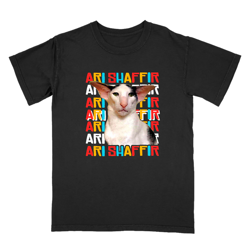 Ari Tour Cat T-Shirt - Black